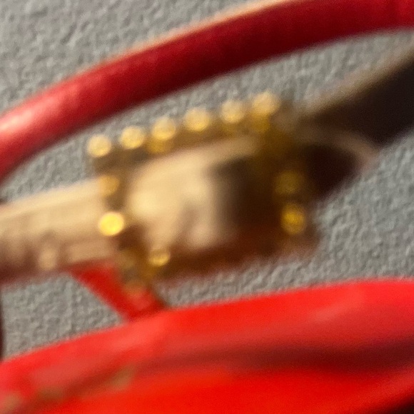 Escada Made in Italy Vintage Slingbacks in Red and Tan!! - Picture 11 of 15